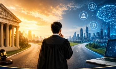 The New Law Graduate’s Career Dilemma: Choosing the Right Path in the Age of Artificial Intelligence create an image